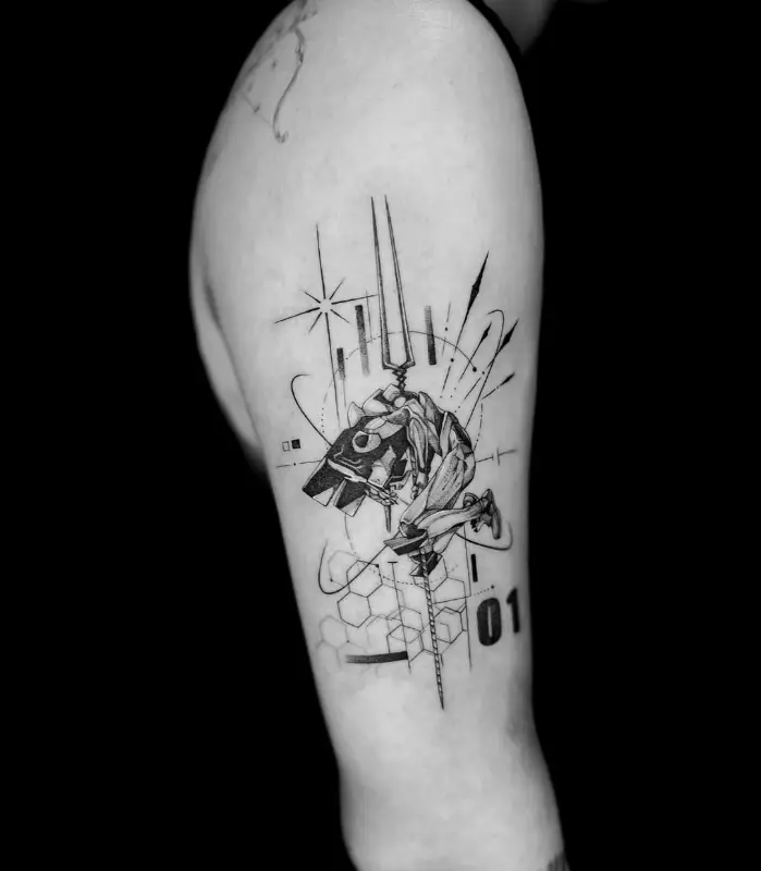 エヴァンゲリオンのジオメトリックタトゥー｜ジオメトリック（幾何学