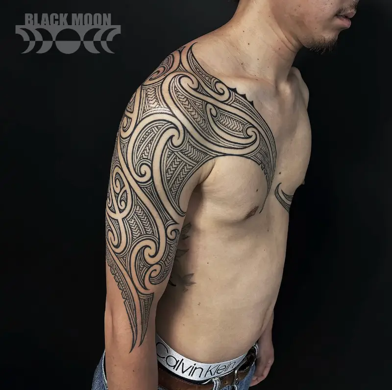 BEAUTY:BEAST トライバルタトゥーカットソー Black Moon Tattooトライバルタトゥー｜トライバル・ブラックワーク