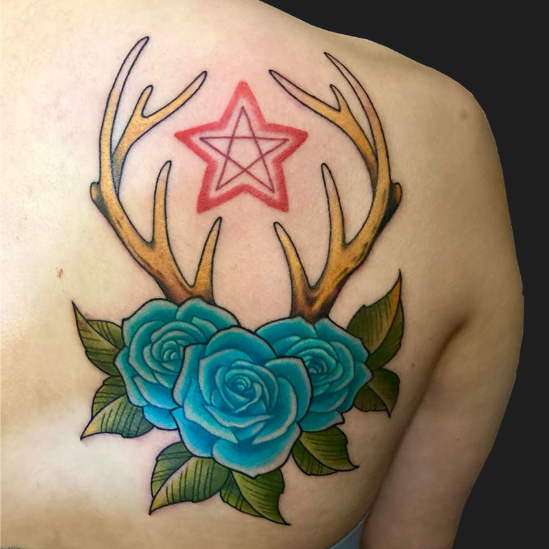 未使用タグ付き　MOIKO ミトン ROSE TATTOO ローズタトゥ Rose Tattoo Designs and Meanings | Introducing meanings by